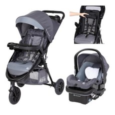 이지 리프트™ 유아용 카시트 저니 블랙이 포함된 베이비 트렌드 패스포트 시즌 여행 시스템, Seasons Travel System, Dash Grey