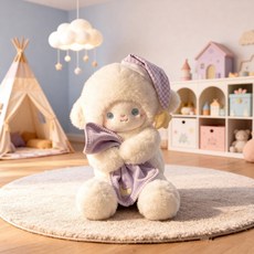 網紅玫瑰小羊毛絨玩具公仔玩偶睡覺抱枕擺件活動禮品生日禮物批發, 1個, 紫毛毯:33cm