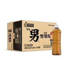 진한 헛개차 무라벨, 500ml, 24개