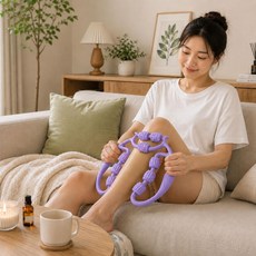 롤러 마사지 스틱 롤링 허벅지 종아리 허리 어깨 안마봉, 블루, 블루