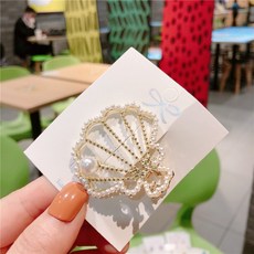 VINASHOP 貝殼珍珠鴨嘴夾