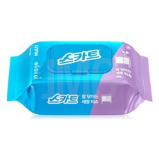스카트 잘 닦이는 세정티슈, 1개