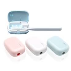 국산 UV 자외선 충전식 휴대용 칫솔살균기 소독기 유비세이프 TS-200L, 화이트