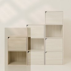 ONE生活 二層門櫃 組合櫃 收納櫃 書櫃 高低櫃 展示櫃 防塵設計 簡約時尚 堅固耐用, 大理石紋