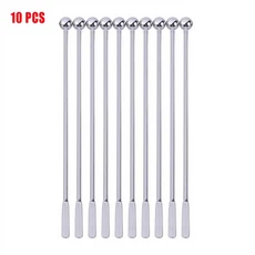 웨딩 파티 바 믹싱 스틱 칵테일 교반기 Swizzle Stick Stirrers를위한 크리 에이 스테인레스 도구, 10 PCS
