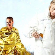 감성캠핑소품 겨울용돗자리 저체온방지 방풍 체온 보호 은박덮개, 없음