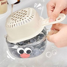 야채 과일 세척 물빠짐 바구니 세척기, 1개, 화이트