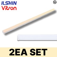 비츠온 LED 주차장등 다용도 일자등 LED형광등 60W 1200mm 전구색 2개