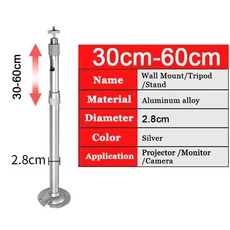 Salange 프로젝터 스탠드 XGIMI Xiaomi DLP 미니 비머 YG300 LED Projetor 용 브래킷 천장 벽 마운트, 02 30-60cm