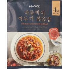 피코크 차돌 깍두기 볶음밥 4입 840g x 2개, 1680g