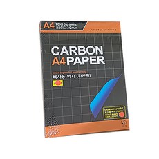 먹지 A4 100매입 /복사용먹지/A4/100매/카본지/흑색/적색/청색, 먹지(100매)_적색