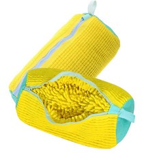 빠래빠래 운동화세탁망 원통형 극세사 세탁망 신발 운동화, 옐로우, 3개