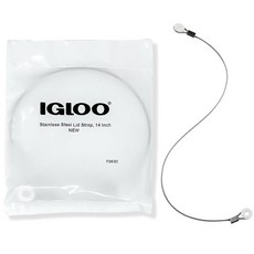 Igloo 쿨러 케이블 뚜껑 스트랩 35.6cm14인치 - 튼튼한 스테인리스 스틸 138211, Igloo 쿨러 케이블 뚜껑 스트랩, 35.6cm14인
