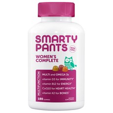 SMARTYPANTS vitamins 女性綜合維他命&Omega 3軟糖, 180顆, 1罐
