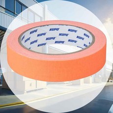 마스킹테이프 형광 24mmx12.5yard 오렌지 구획선테이프 바닥표시테이프 방송소품 표시선테 페인트테이프 드라마소품, 1