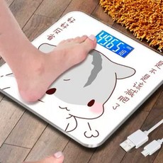 Emon Unyu 數位體重計 電子秤 自動感應開關機 LED夜視顯示 多功能單位切換, 1個, 是不是該減肥了