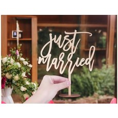 방금 결혼한 네온 사인 웨딩 파티 벽 장식 선물 약혼 침실 홈 USB 맞춤형 Led 불빛 표지판, 09 White 44X15cm, 01 5w