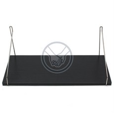 배들네 무타공 벽선반 50x19.5cm 블랙 행거선반