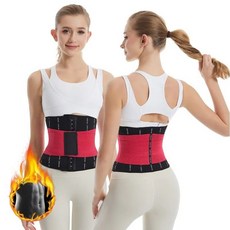 【95%好評率】新款雙層加壓加強燃脂運動跑步健身塑腰產後塑身收腹帶束腰束縛帶, 1個, 雙層加強版爆汗束腰帶黑色,M
