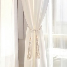 커튼타이백 보헤미안 1P 커튼 타이 내추럴 로프형