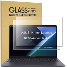 KEANBOLL 2팩 강화 유리 액정보호필름 14인치 ASUS ExpertBook P3/B3/B5 G2 ASUS TUF 게이밍 A14 14인치 울트라 클리어 9H 경도, KEANBOLL 2팩 강화 유리 액정보호필름, 14인치