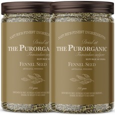 푸로가닉 인도산 펜넬 시드 홀 산미나리 씨앗, 2개, 150g