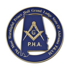 The Masonic Exchange Most Worshipful Prince Hall Grand Lodge State of Alabama F&AM 프리메이슨 자동차 엠블럼 -, The Masonic Exchange Most Wors