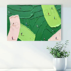 더 그린씬 골프 그림 인테리어 캔버스 액자 필드 풍경 감성 골프선물 거실 벽장식 텍스처아트 입체그림, 05 클럽하우스