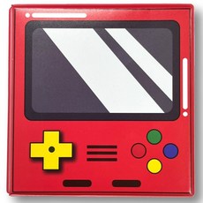 띠부띠부씰 앨범 스티커 북 로앤제이 20장, GAME BOY-씰북(레드)
