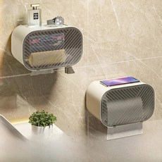 방수 티슈 홀더 북유럽 스타일 세탁실 케이스 블록, 1개, 3. [Rice White] 2 high-grade p