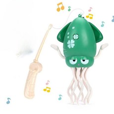 춤추는오징어 서빙해주는장난감 댄싱오징어 젠틀 귀여운 어른 장난감, 1개, Grenn with box