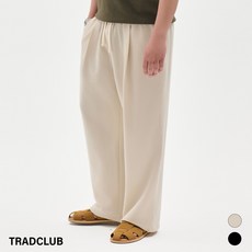트래드클럽 원턱 밴딩 와이드 슬랙스 (2컬러 M~5XL)