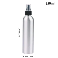 쿠쿠스토어 30-500ml 미니 빈 알루미늄 스프레이 병 화장품 금속 분무기, 14 250ml Black
