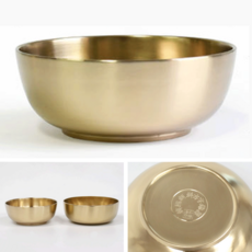 음식점 황동 국대접 놋쇠식기 한식 유기 탕그릇 면기 제사용 구리 면기 국공기, 유기 물탕기 소 - 11x4.3cm, 1개