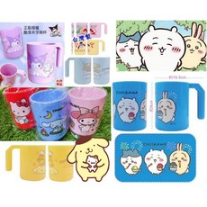 台灣製正版授權KITTY/大耳狗/吉伊卡哇/布丁狗/酷洛米牙刷杯漱口杯水杯，食品級PP材質，多款卡通造型可選，台灣製造, 1個, 大耳狗疊疊樂, 藍色