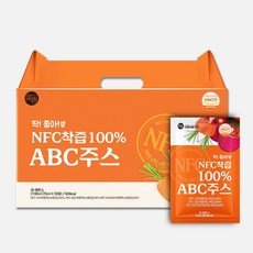 DDAKJOA NFC착즙 100% ABC주스 사과비트당근즙, 30개, 70ml
