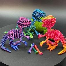 3D프린트 입체모형 방과후수업 드래곤 티라노사우르스 공룡 가오리 관절장난감 3D입체인형, 1개, 15cm