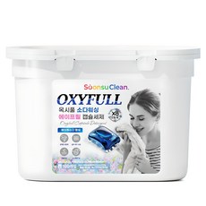 soonsooclean Oxyfull 小蘇打洗衣膠囊 四月花香, 1盒, 100顆
