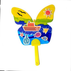 [하늘다원]여름바다부채 만들기/9매, 본상품