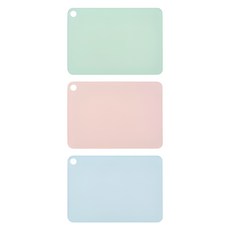 Glasslock 格拉氏洛克 Baby TPU 粉彩砧板 3入組, 單品, 粉薄荷 + 粉粉紅 + 粉藍, 1套