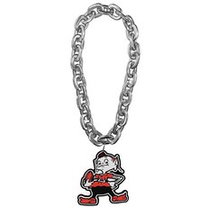 Aminco NFL 클리블랜드 브라운스 엘프 팀 팬 체인 실버, Aminco NFL 클리블랜드 브라운스 엘프 팀 팬 체