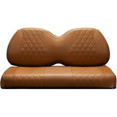 A-2-Z EZ ON 골프카트 시트 커버 내구성 강하고 설치가 쉬운 스트랩 포함 미국에서 디자인된 해양 등급 소재 사용 클럽카 프리시던트 야마하 템포에 적합 갈색