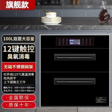 빌트인 식기건조기 소독 건조기 대용량 하부장, H. 100L 블랙 플래그십 모델 12가지 기능 건조, H. 100L 블랙 플래그십 모델 12가지 기능 건조