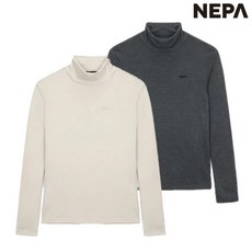 네파 남성 가을겨울 기모 울라이크 하이넥 목폴라 티셔츠 7K75349