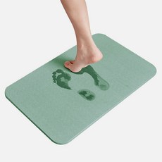 ROJI 珪藻土腳踏墊, 薄荷L(45*35*1)