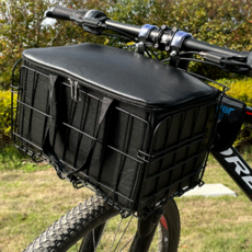 배달 배민 접이식 퀵보드 전동휠 자전거 장바구니 짐받이 바구니 보온 보냉팩 세트