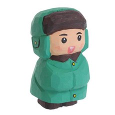 손으로 조각한 작은 조각상 홈 데코 선반용 장식품 테이블 창틀 장식용 나무