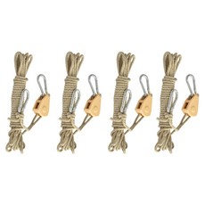 4Pcs 헤비 듀티 조절식 로프 클립 행거 라쳇으로 가벼운 로프 행거 키우기, 01 CHINA, 작은.