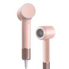 VoltMate 고속 헤어 드라이어 1600w BLDC 모터 음이온 마카롱 +자기흡입송풍구, 핑크, 1개