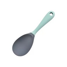 DFMEI 食品級硅膠鍋鏟不粘鍋專用勺鏟耐高溫家用防燙炒菜鏟子用具套裝, 1個, 如圖, 硅膠飯勺【青灰色】
